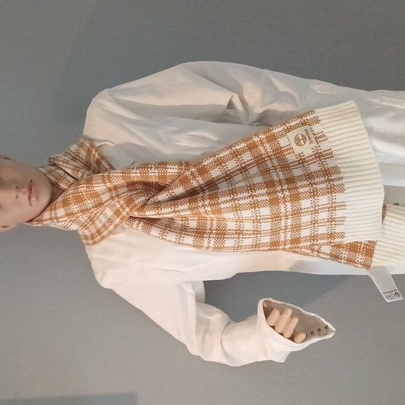 Timberland Accessories - 🔥🔥🔥Timberland logo plaid acrylic scarf New